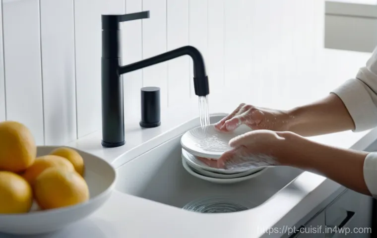 주방에서 할 수 있는 간단한 명상 - **Prompt:** A close-up, warm, and inviting image of hands gently sifting fresh, vibrant green rosema...