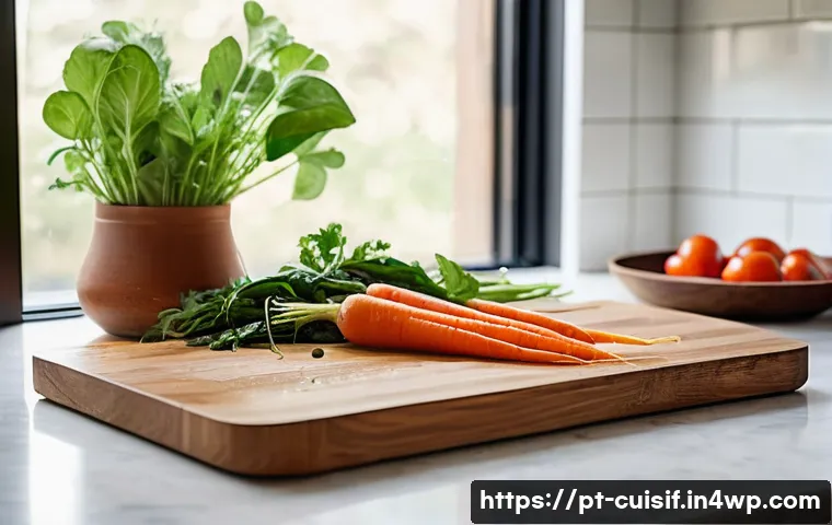 주말 요리 명상 세션 가이드 - **Prompt:** A serene, clean, and minimalist kitchen setting, bathed in soft, warm natural light filt...